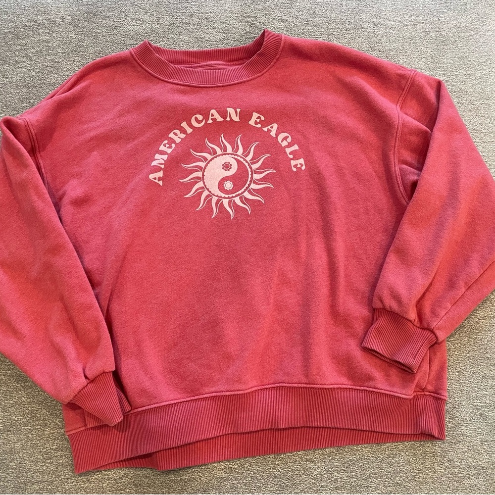 American Eagle Outfitters Coral Sweatshirt